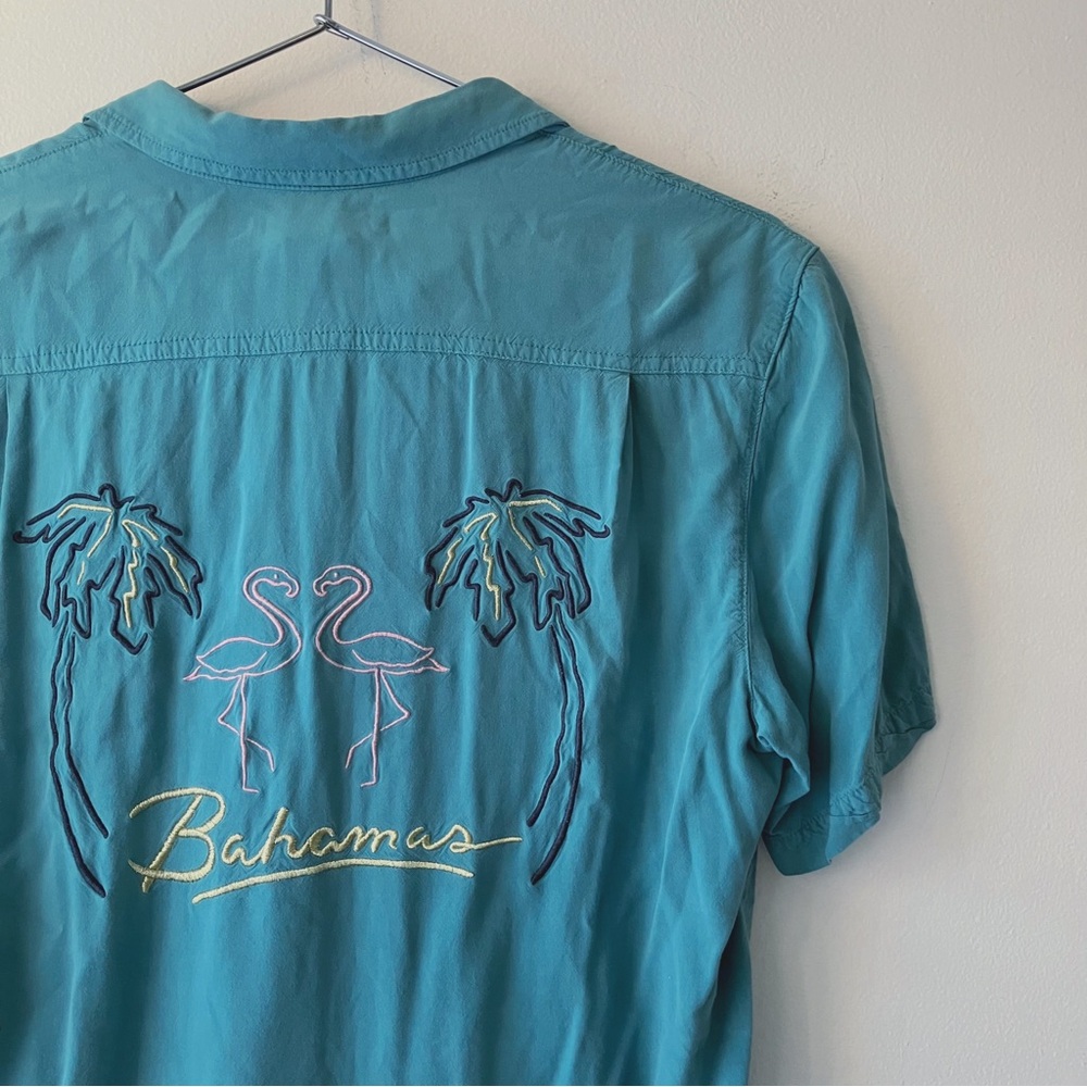 Urban Outfitters • Bahamas Button Down in Teal Blue